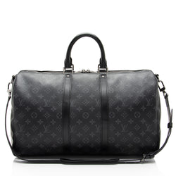 Louis Vuitton Monogram Eclipse Keepall Bandouliere 45 Duffle (SHF-FCUnvC)