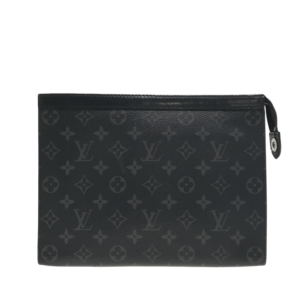 Louis Vuitton Grey/Black Monogram Canvas Eclipse Voyage Pochette Louis  Vuitton