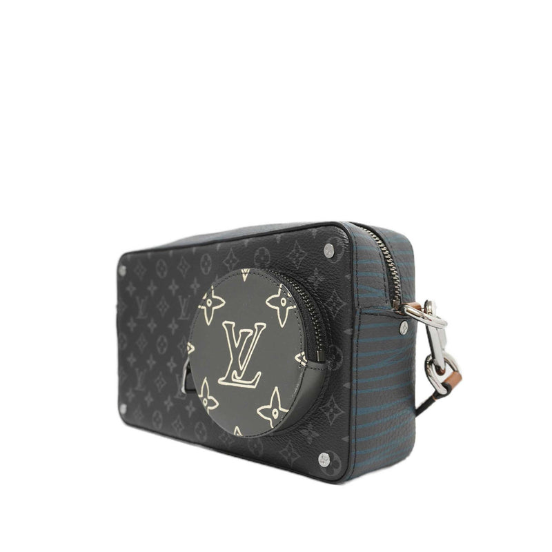 Louis+Vuitton+Pochette+Volga+Clutch+Black+Taurillon+Leather+Monogram for  sale online