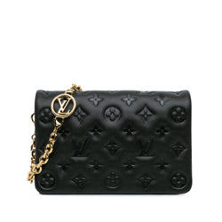 Louis Vuitton Monogram Embossed Pochette Coussin (SHG-qbDD3N)