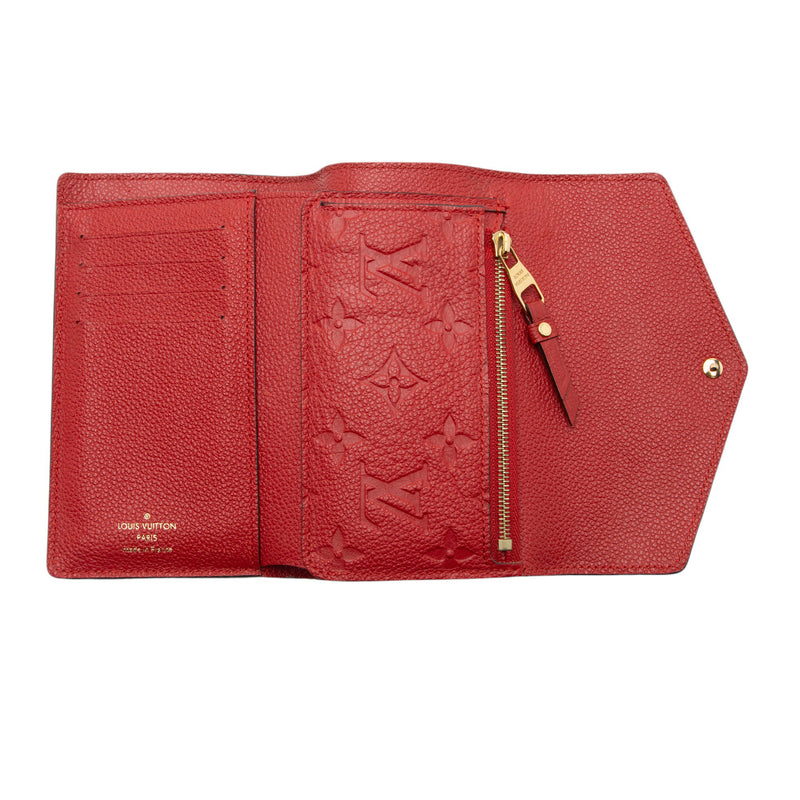 Louis Vuitton Monogram Empreinte Compact Curieuse Wallet (SHF-9nj073)