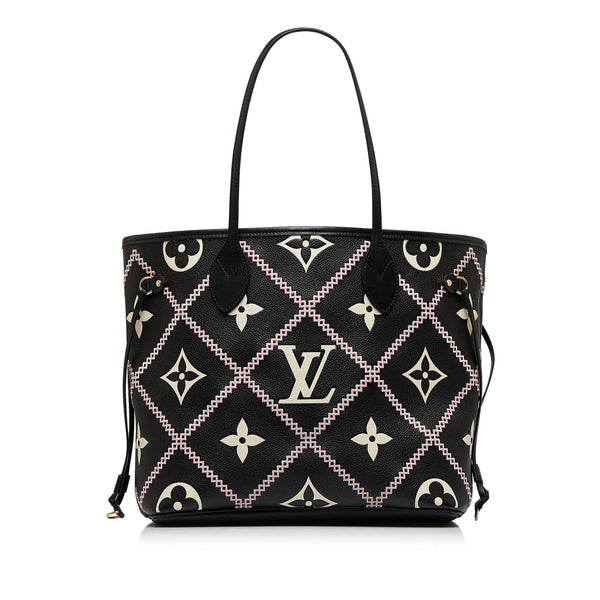 Louis Vuitton Monogram Empreinte Giant Broderies Neverfull MM (SHG-xRWoVc)