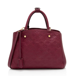 Louis Vuitton Monogram Empreinte Montaigne MM Satchel (SHF-w9K4ig)