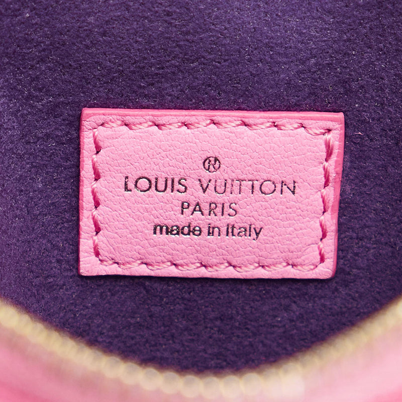 Louis Vuitton Pink Monogram Empreinte Multipochette Lanyard Key