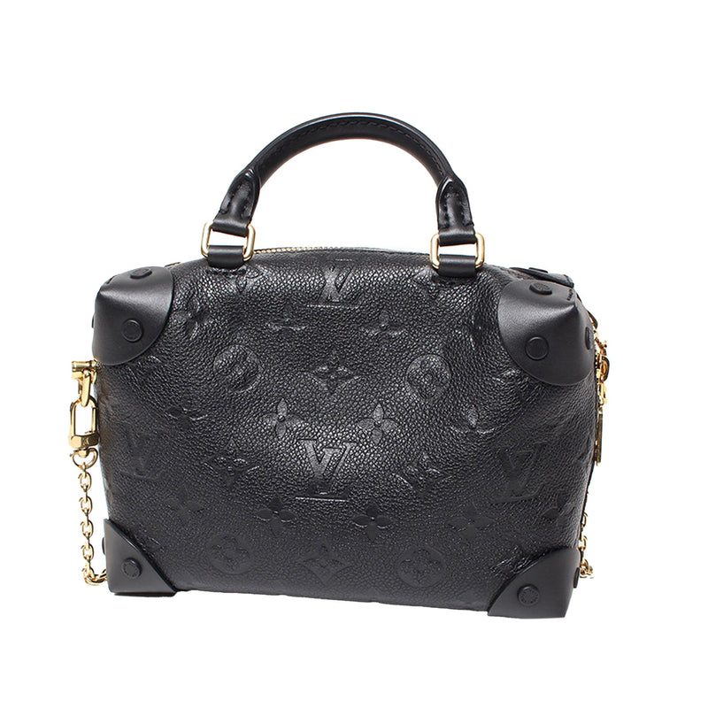Louis Vuitton, Bags, Authentic Louis Vuitton Petite Malle Souple Black In Empreinte  Leather