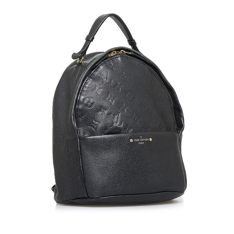 Louis Vuitton Black Monogram Empreinte Leather Sorbonne Backpack
