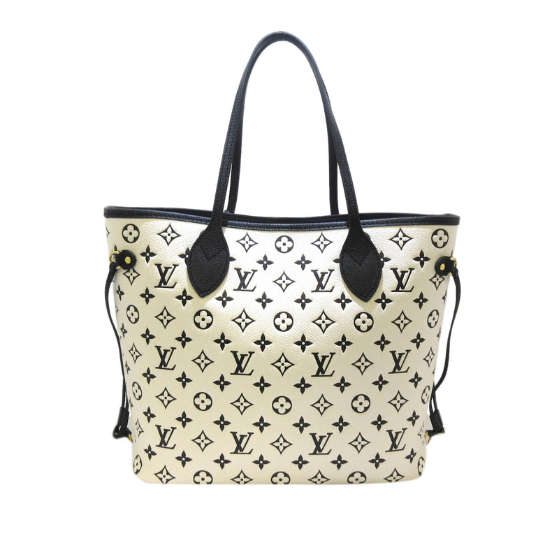 Louis Vuitton Neverfull MM Black Empreinte and Pouch - A World Of