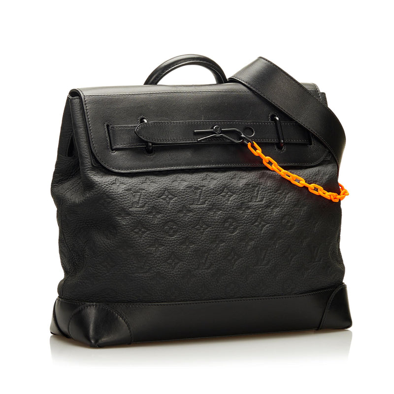 Authentic Louis Vuitton Black Empreinte Monogram Leather Business