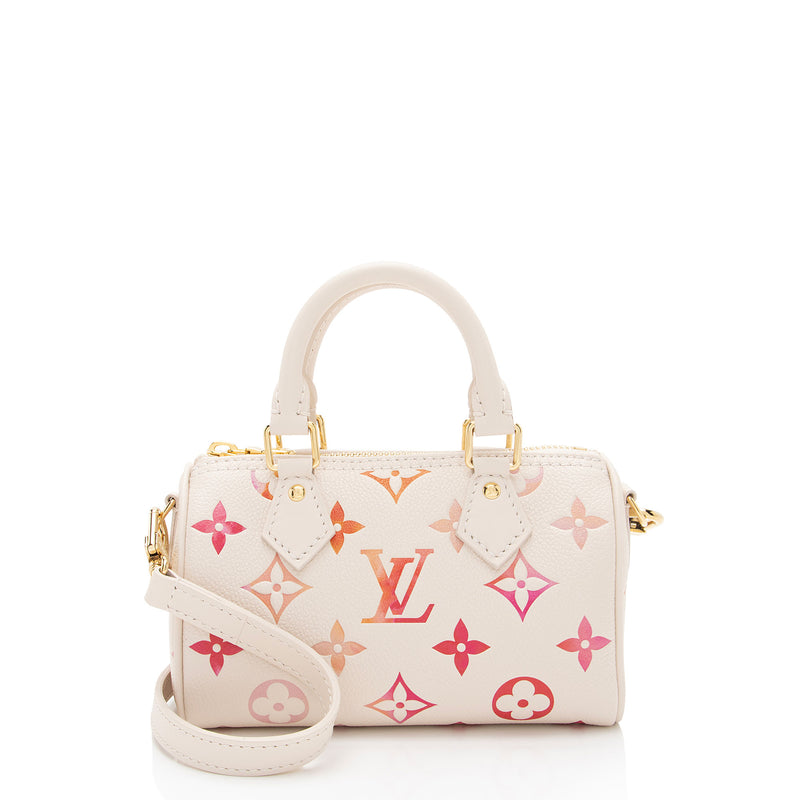 Louis Vuitton Monogram Empreinte Sunrise Nano Speedy Satchel (SHF-W1zzmx)