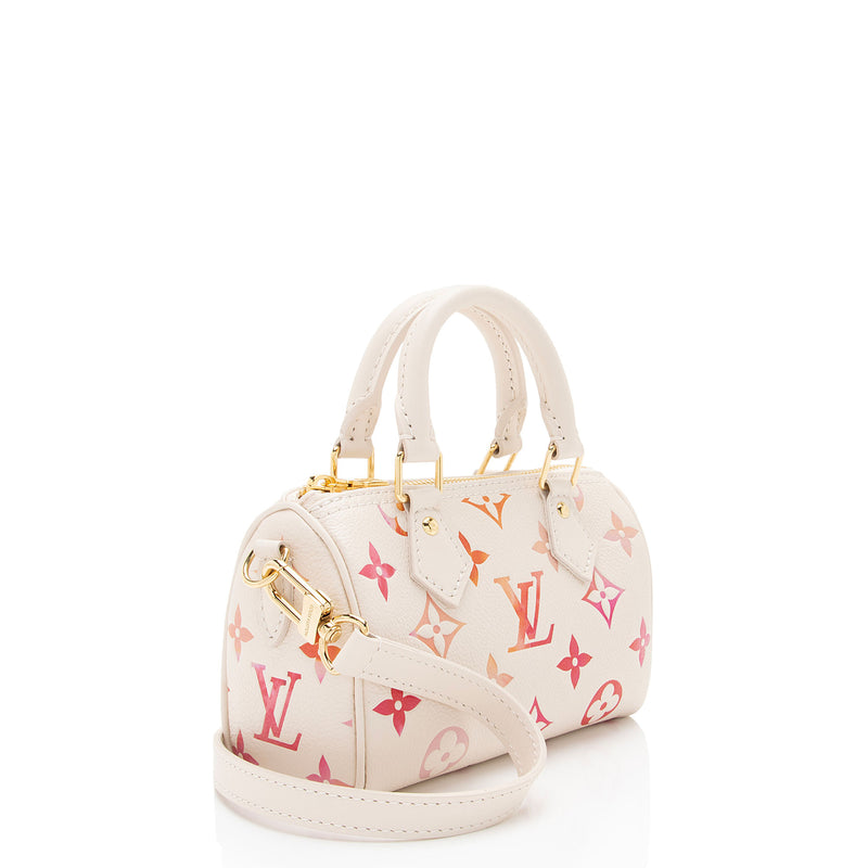 Louis Vuitton Monogram Empreinte Sunrise Nano Speedy Satchel (SHF-W1zzmx)