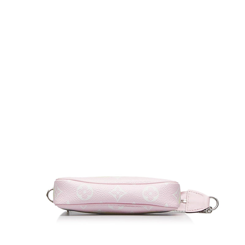 Pink Louis Vuitton Monogram Escale Mini Pochette Accessoires