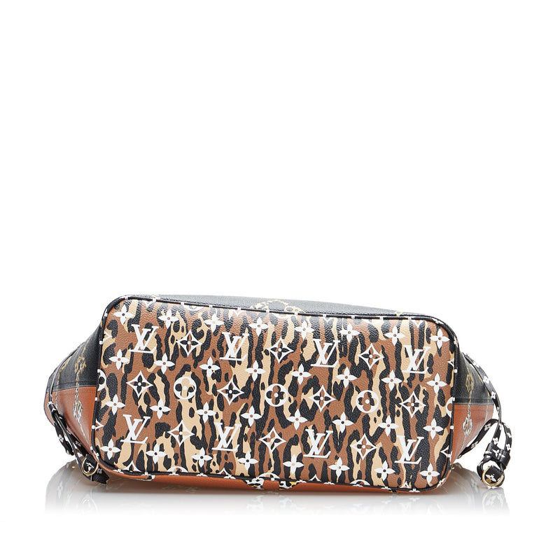 Louis Vuitton Cheetah Leopard Monogram Neverfull Pochette
