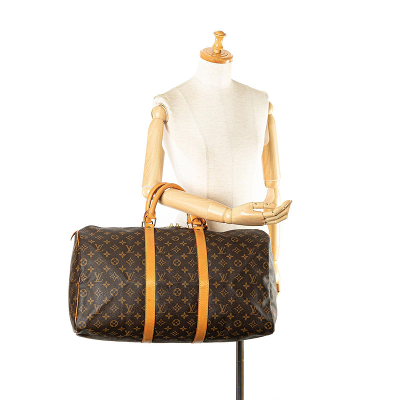 Louis Vuitton Monogram Keepall 50 (SHG-7kGvNq)