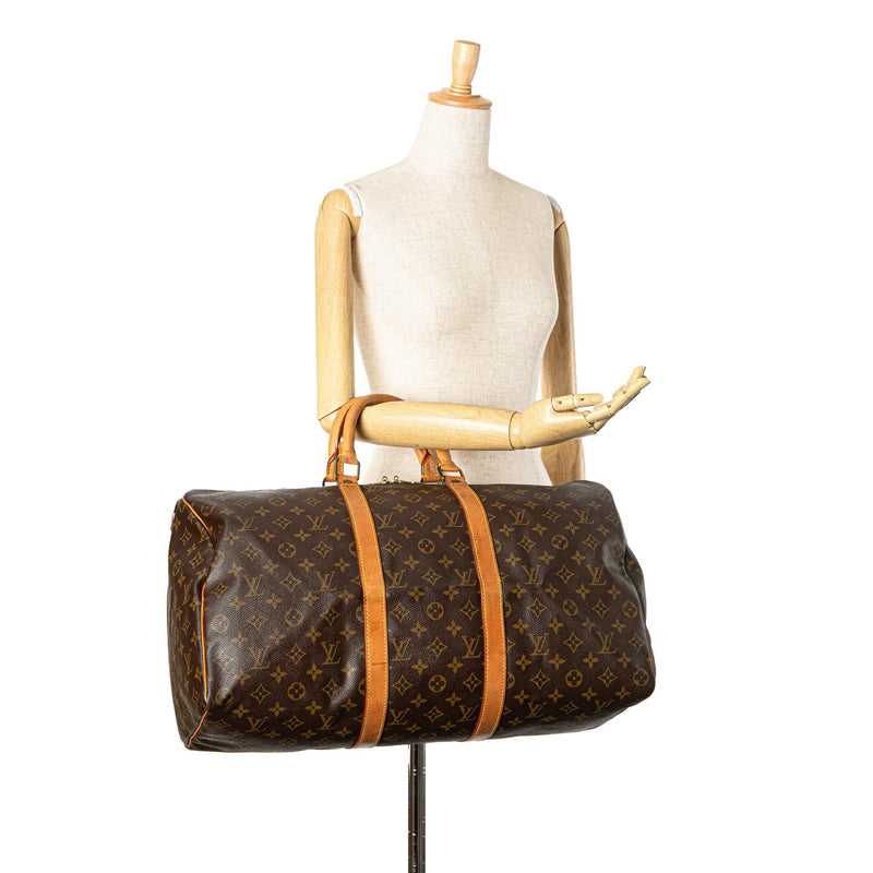 Louis Vuitton Monogram Keepall 50 (SHG-OG0sAX)