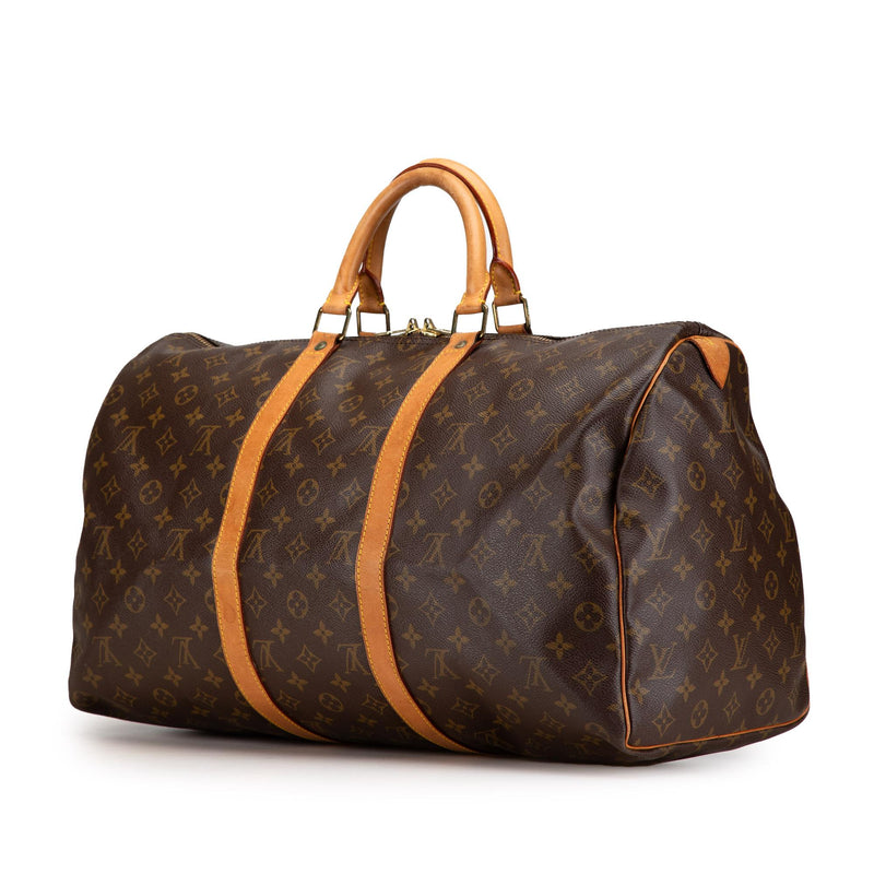 Louis Vuitton Monogram Keepall 50 (SHG-OG0sAX)