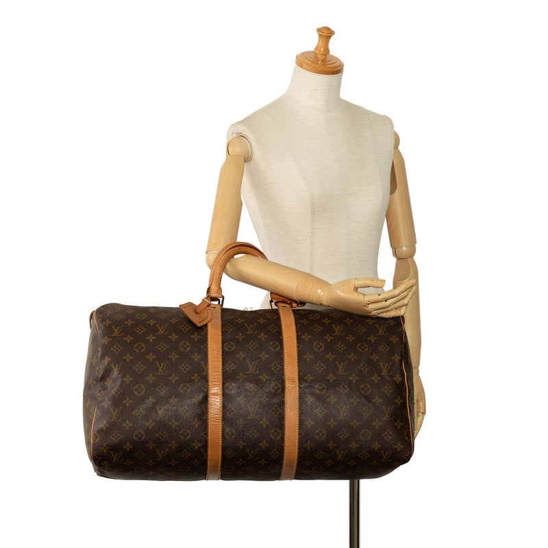 Louis Vuitton Monogram Keepall 55 (SHG-dk7aoI)