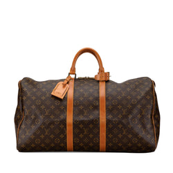 Louis Vuitton Monogram Keepall 55 (SHG-gHqMQT)