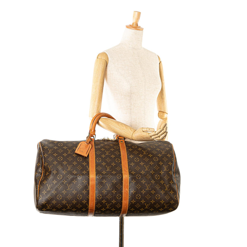 Louis Vuitton Monogram Keepall 55 (SHG-gHqMQT)