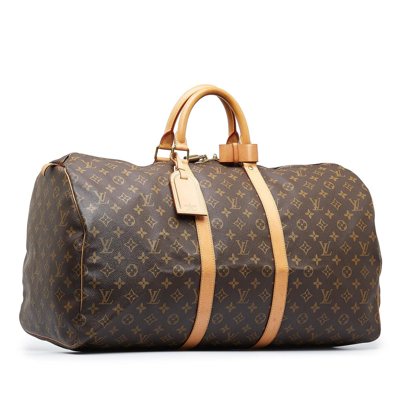 Louis Vuitton Monogram Keepall Bandouliere 55 (SHG-KBTq2a) – LuxeDH