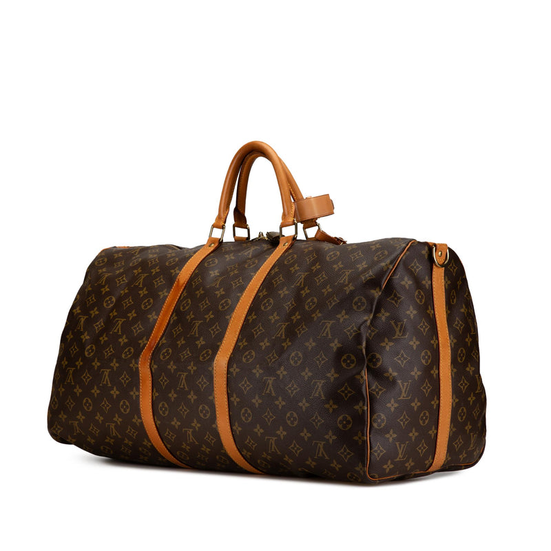 Louis Vuitton Monogram Keepall Bandouliere 60 (SHG-TmufKh)