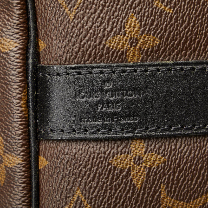 Louis Vuitton // Brown Monogram Macassar Keepall Bandoulière 45