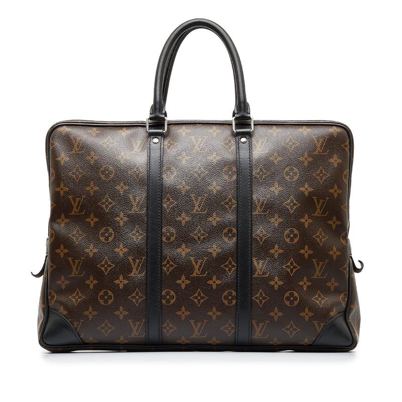 Louis Vuitton Taiga Leather Porte Documents Voyage Briefcase (SHF