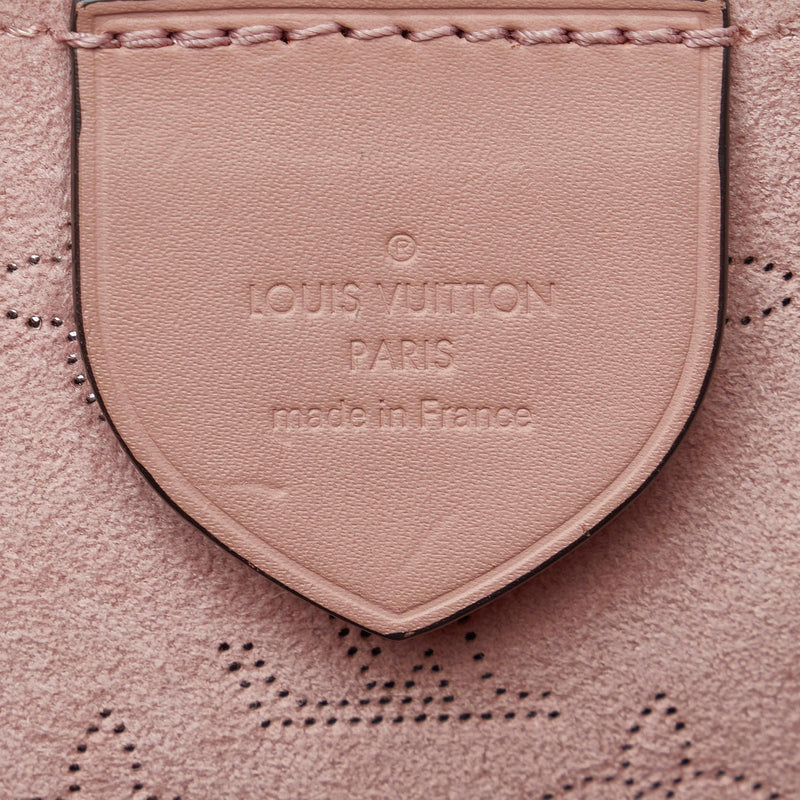 Louis Vuitton Brown Monogram Mahina Girolata Beige Leather Pony
