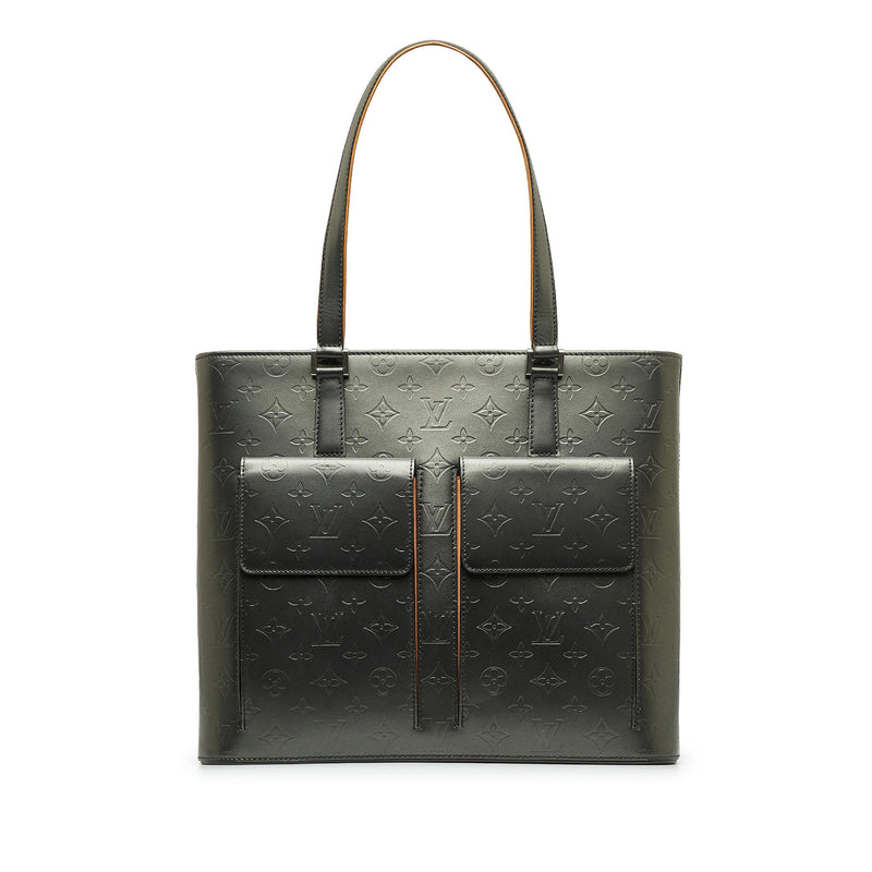 Louis Vuitton Dark Grey Monogram Vernis Mat Wilwood Tote Bag