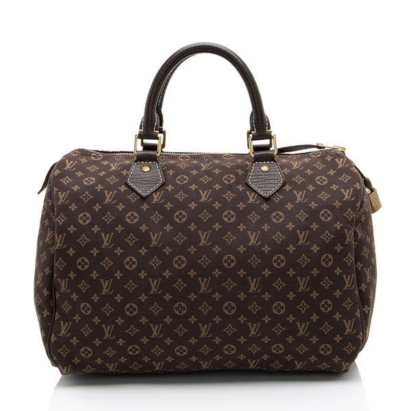 Louis Vuitton Monogram Mini Lin Speedy 30 Satchel (SHF-5zw6BJ)