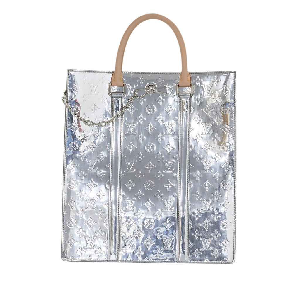 Louis Vuitton Silver PVC Monogram Miroir Sac Plat, myGemma