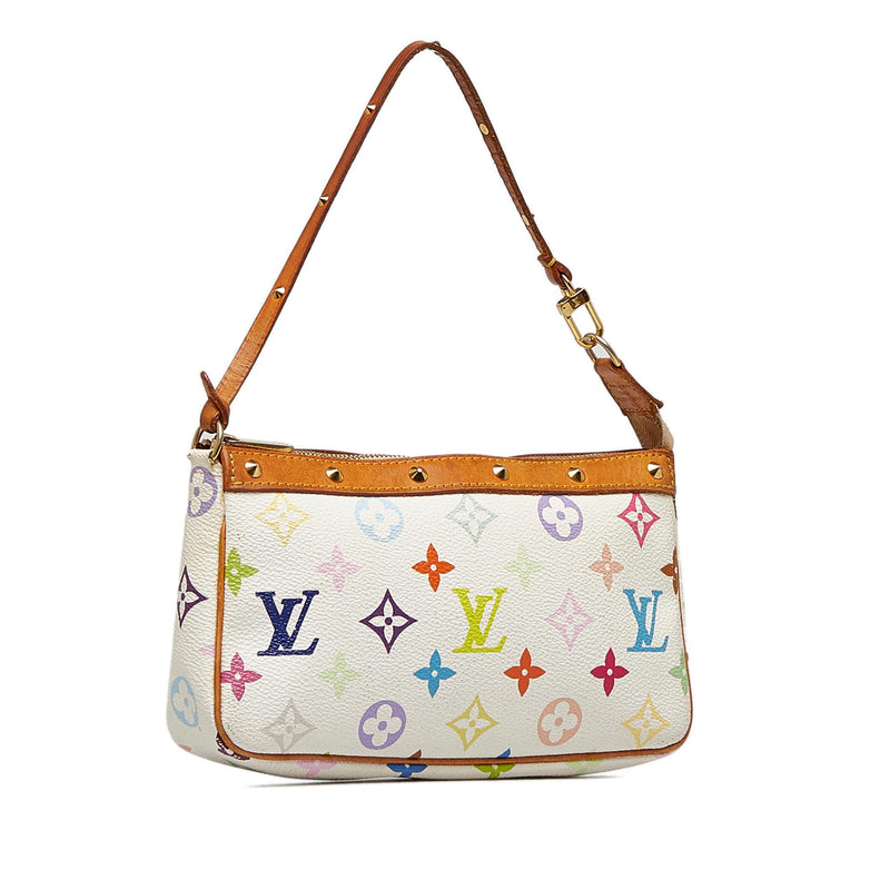 Louis Vuitton - Authenticated Pochette Accessoire Handbag - Leather Multicolour For Woman, Good Condition