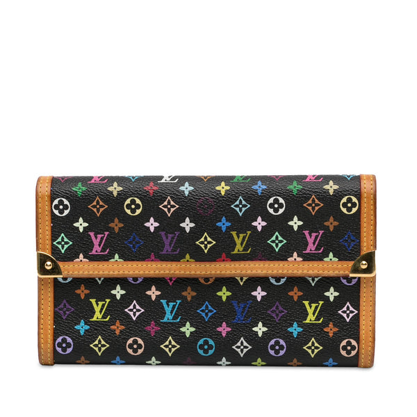 Louis Vuitton Monogram Multicolore Porte Tresor International Wallet (SHG-dDvpMk)