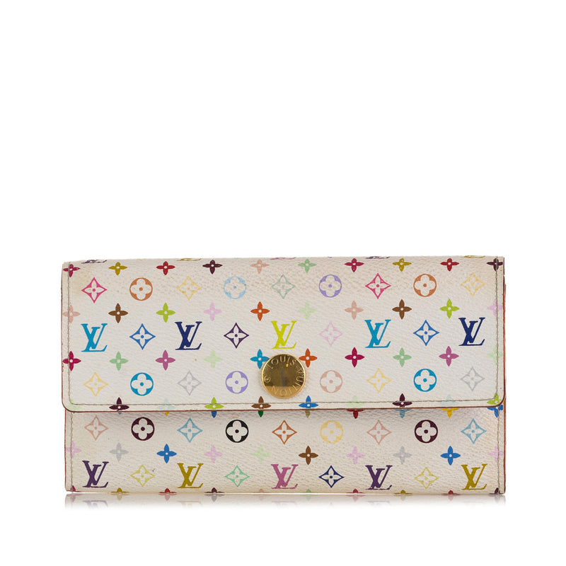 Multicolor Sarah Wallet White  Wallet, Leather wear, Clutch wallet