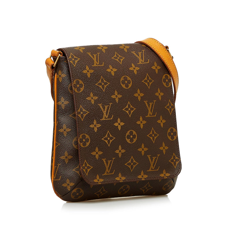 Pre-Owned Louis Vuitton Musette Salsa Short Strap Brown Shoulder Bag 