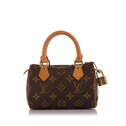 Louis Vuitton, Bags, Auth Louis Vuitton Monogram Nano Speedy With Crossbody  Strap And Accessories