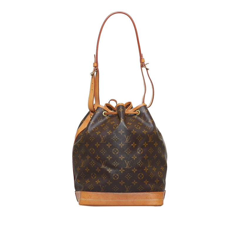 Brown Louis Vuitton Monogram Noe GM Bucket Bag