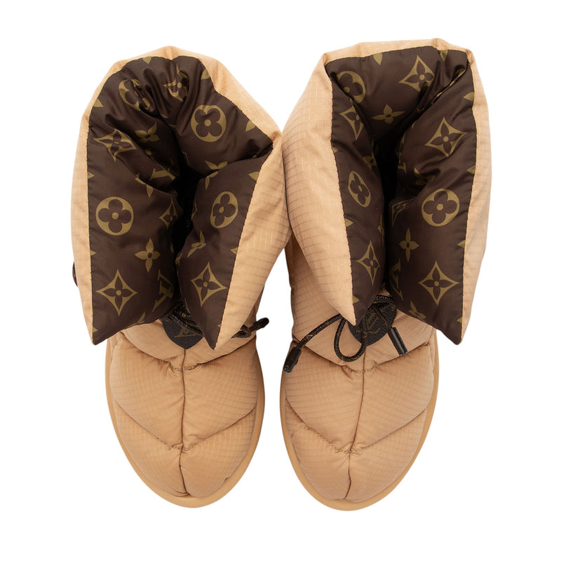 Louis Vuitton Monogram Nylon Pillow Comfort Boots - Size 7 / 37 (SHF-PZoPuJ)