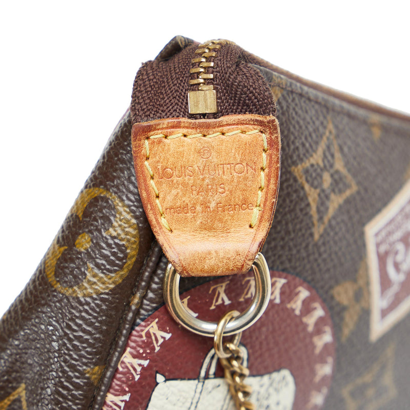 Louis Vuitton Monogram Patch Mini Pochette Accessoires (SHG-QoHOG6