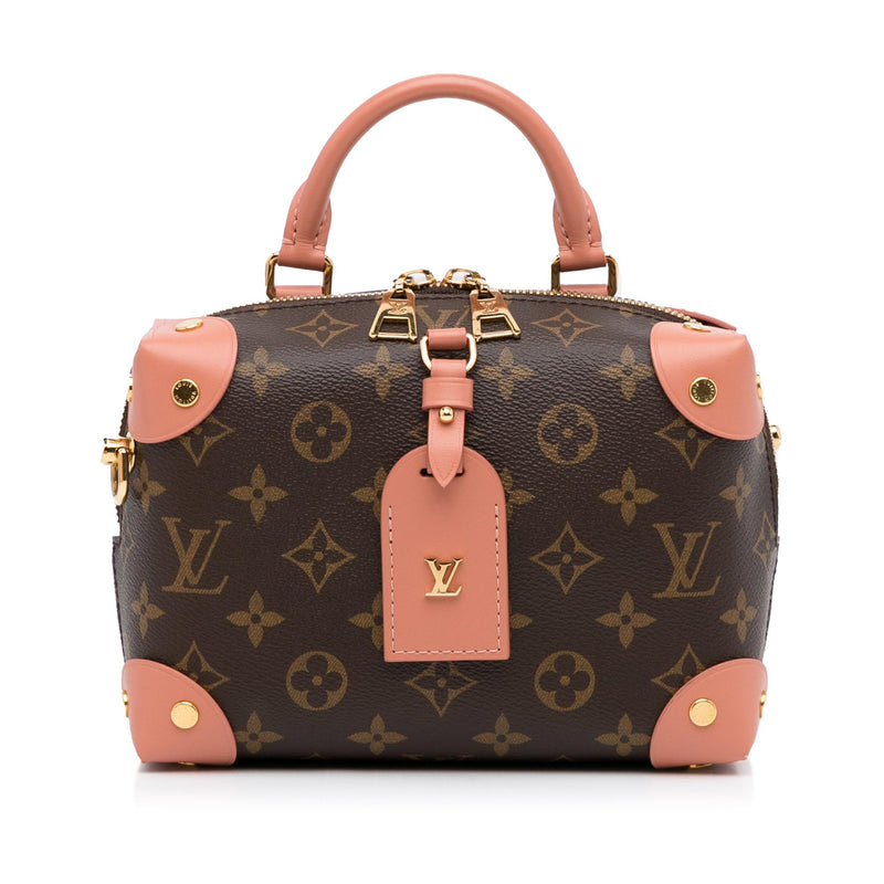 Petite malle souple leather crossbody bag Louis Vuitton Brown in