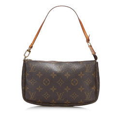 Brown Louis Vuitton Monogram Pochette Accessoires Baguette