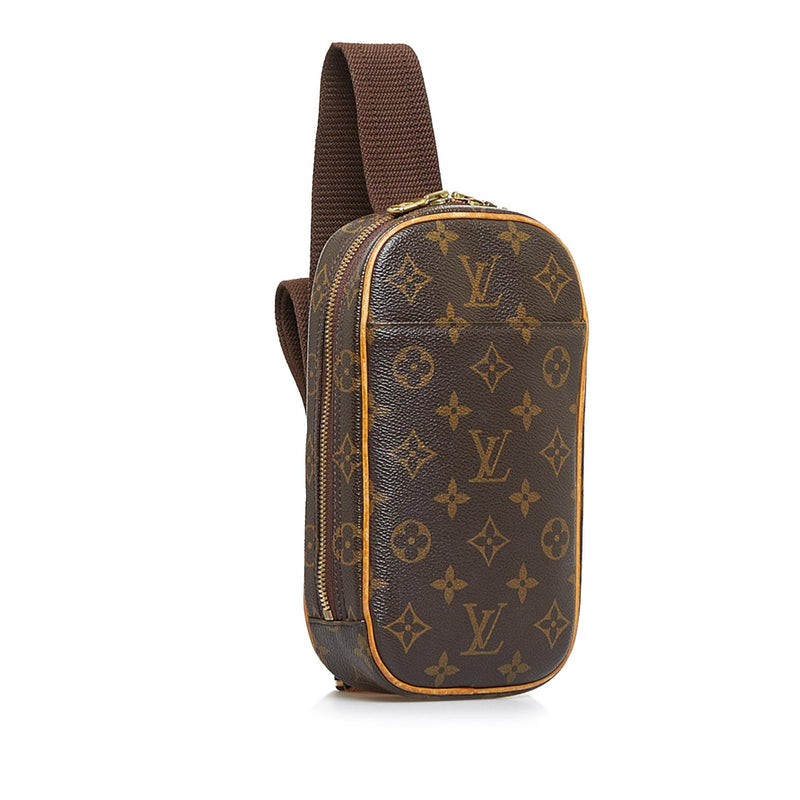Authentic Louis Vuitton Monogram Pochette Gange Crossbody Bag