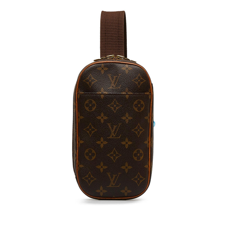 Louis Vuitton Brown, Pattern Print Monogram Pochette Gange