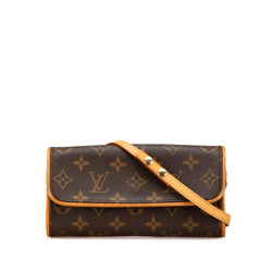 Louis Vuitton Monogram Pochette Twin PM (SHG-PXoyLH)