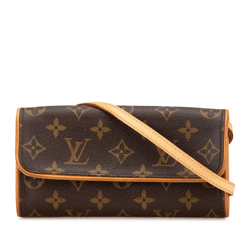 Louis Vuitton Monogram Pochette Twin PM (SHG-NH3buG)