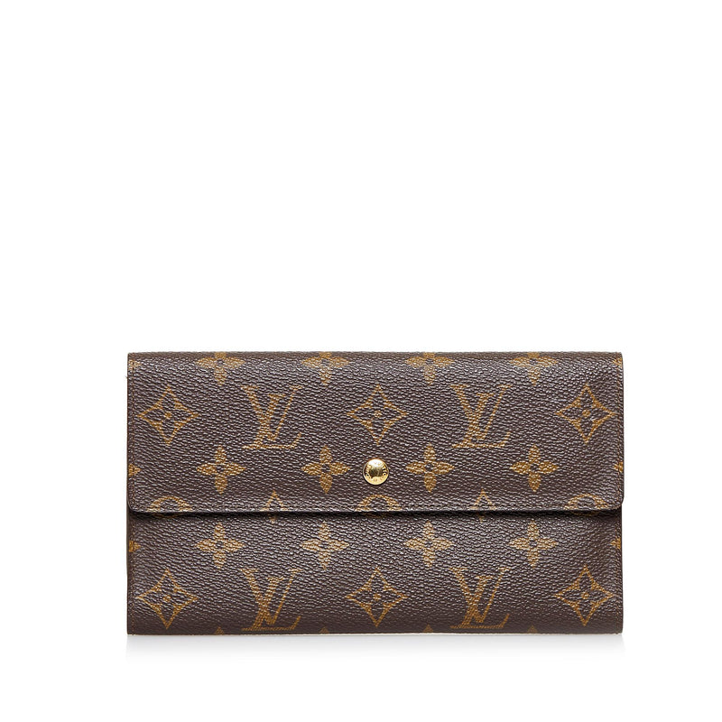 Pre-owned Louis Vuitton Porte Adresse Purse In Brown