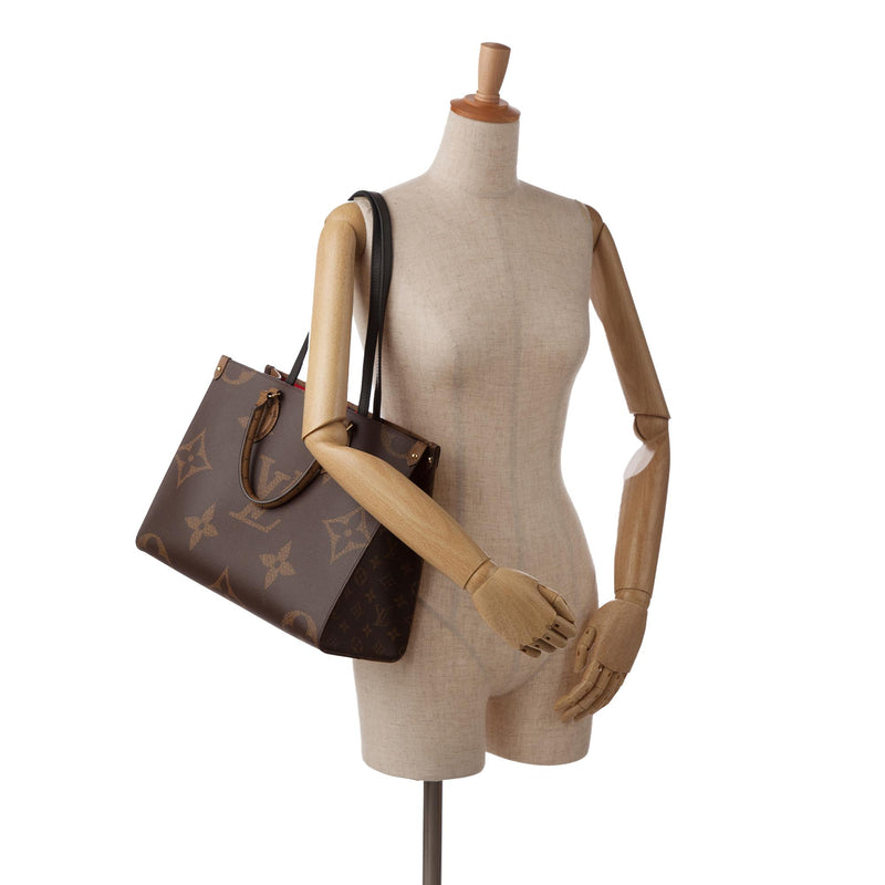 Louis Vuitton Onthego Monogram Giant Reverse MM Brown for Women