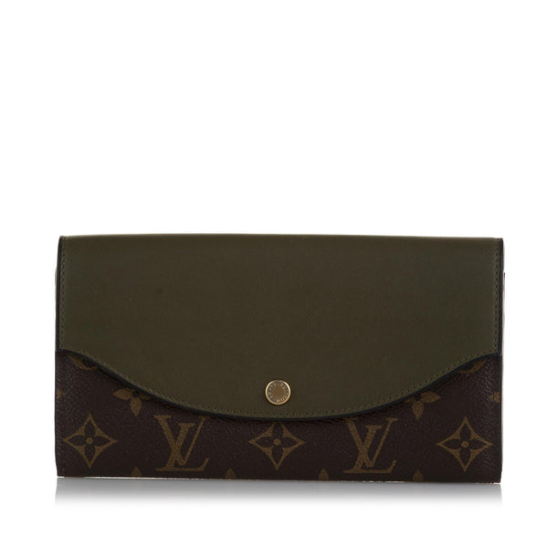 Louis Vuitton Green Monogram Mini Lin Canvas Compact Wallet Louis