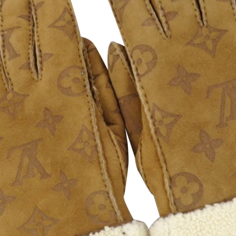 Louis Vuitton Monogram Shearling Gloves