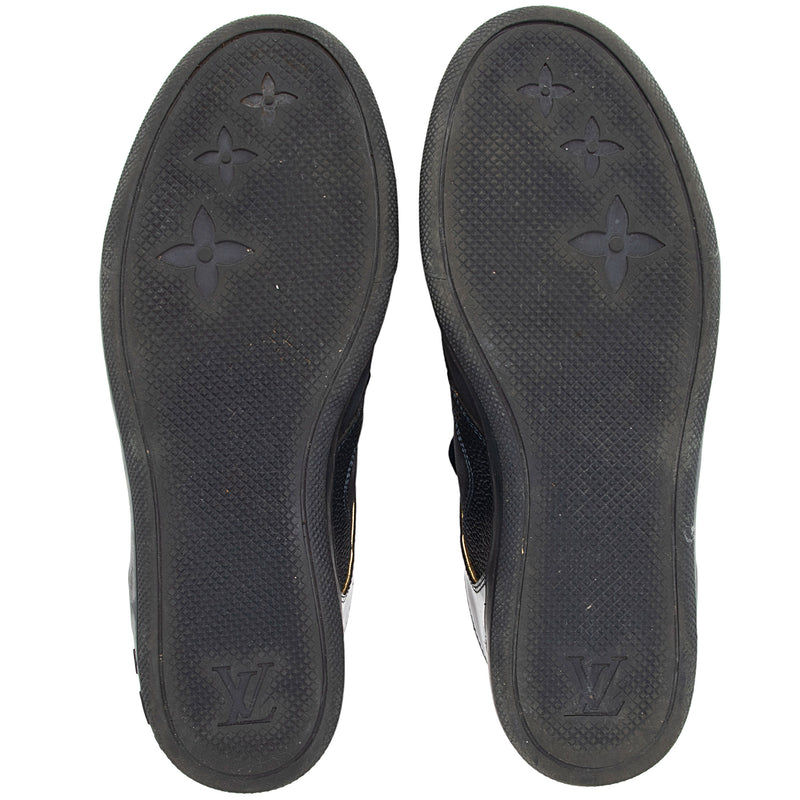 Louis Vuitton Monogram Suede Millenium Wedge Sneakers - Size 8 / 38