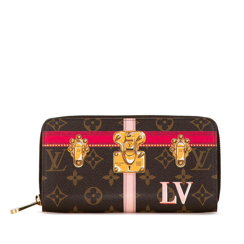 Louis Vuitton Monogram Summer Trunks Zippy Long Wallet (SHG-sIid0C)